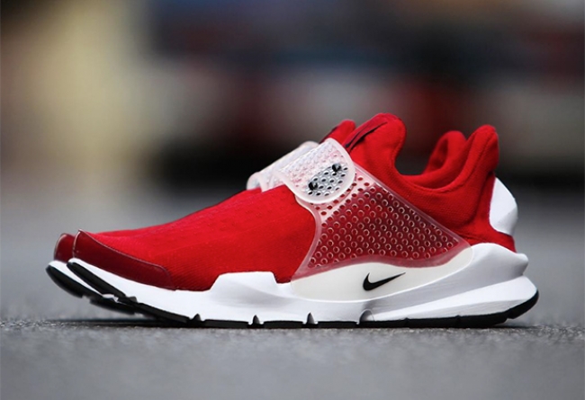 nike sock dart 2016 红白配色实物近赏